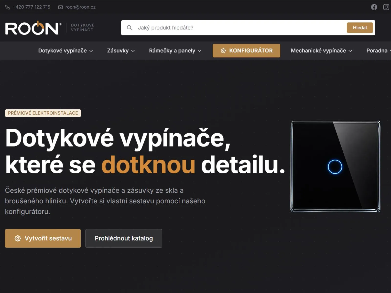 Dotykové vypínače a zásuvky – prohlídka a výběr v showroomu