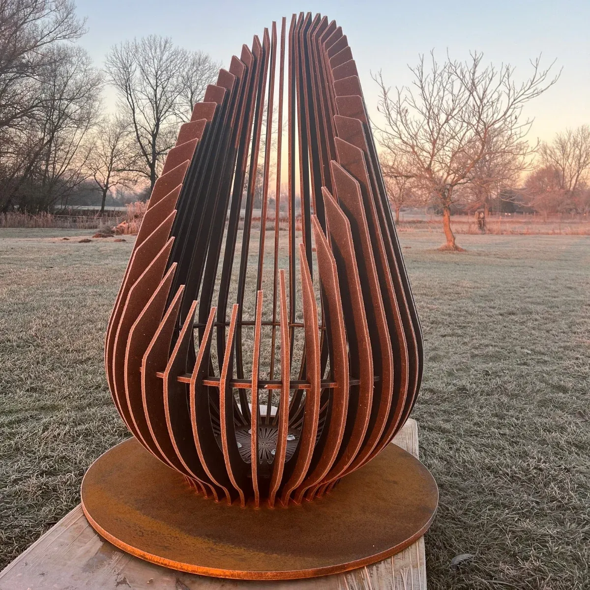 Designové CorTen ohniště ROON – ručně svařované, 238 kg